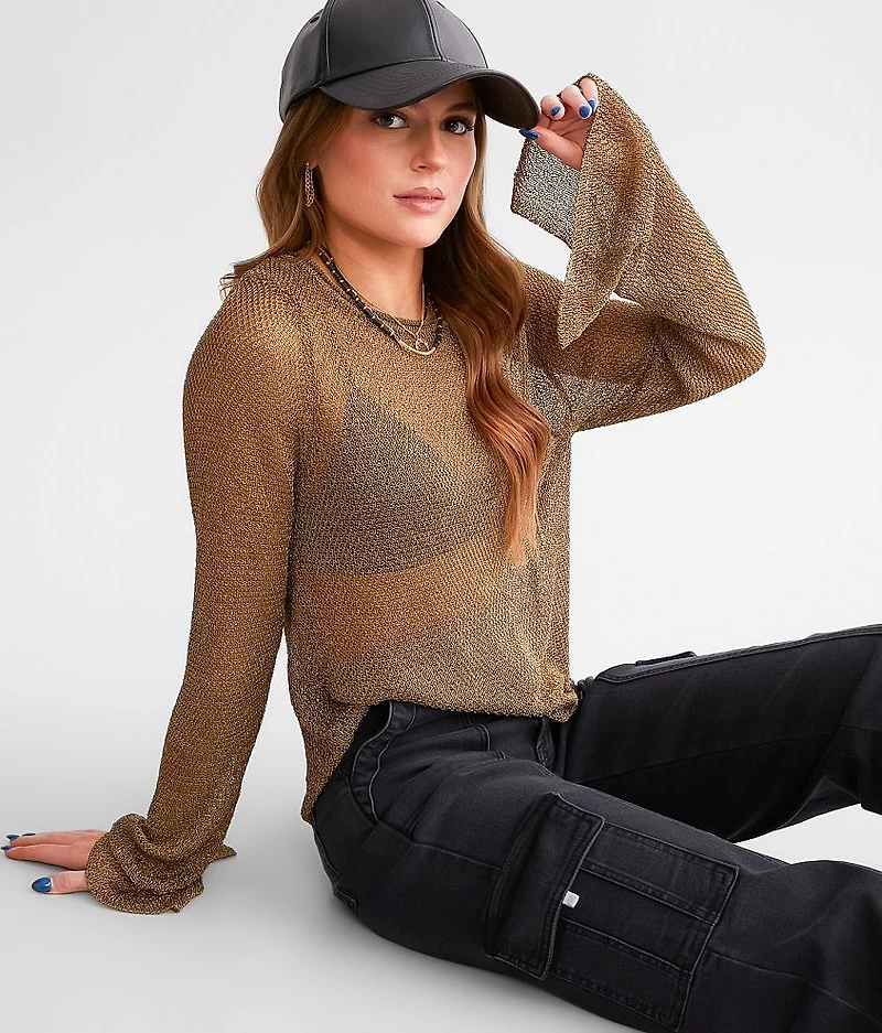 Textured Metallic Top