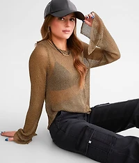Textured Metallic Top