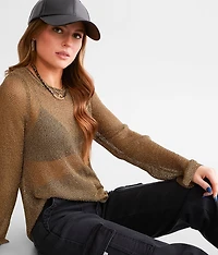 Textured Metallic Top