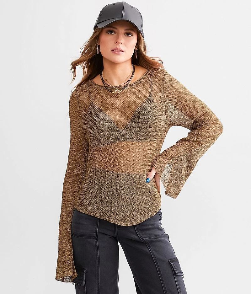 Textured Metallic Top