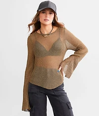Textured Metallic Top