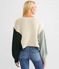 Oversized Dolman Cropped Sweater
