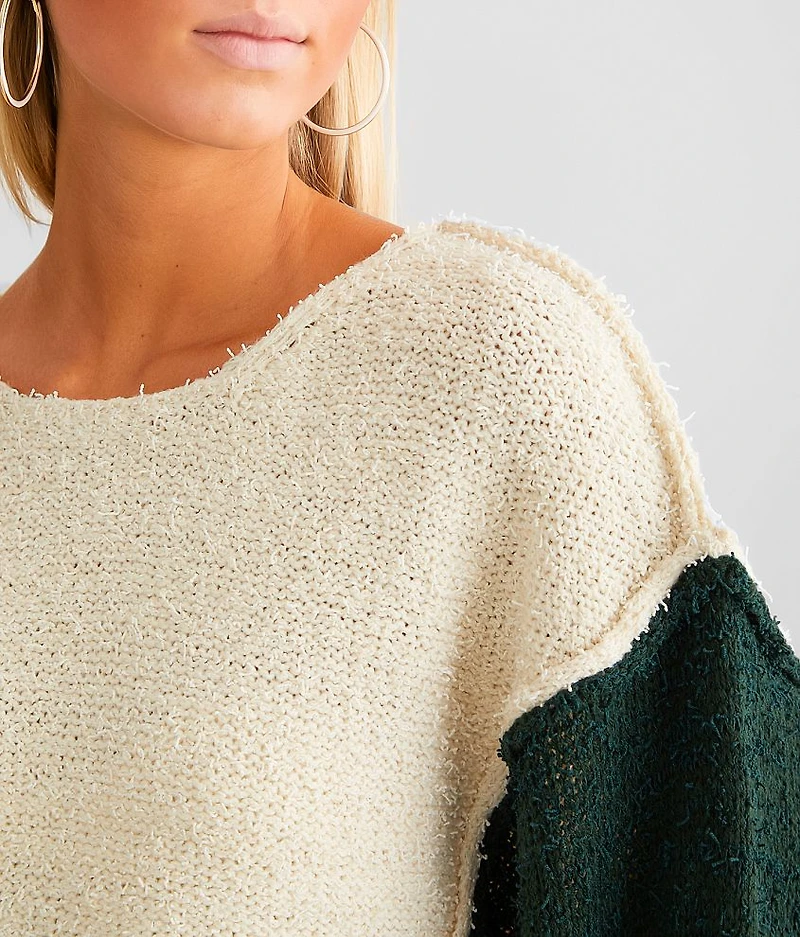 Oversized Dolman Cropped Sweater