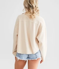 Washed Waffle Knit Shirt