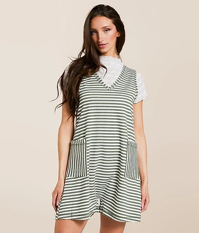 New In Striped Romper