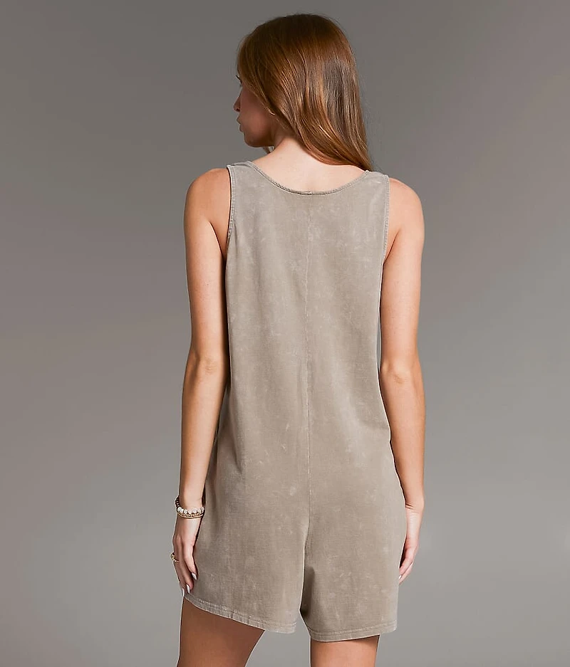 Washed Knit Romper