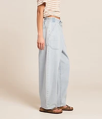 Barrel Chambray Pull On Jean
