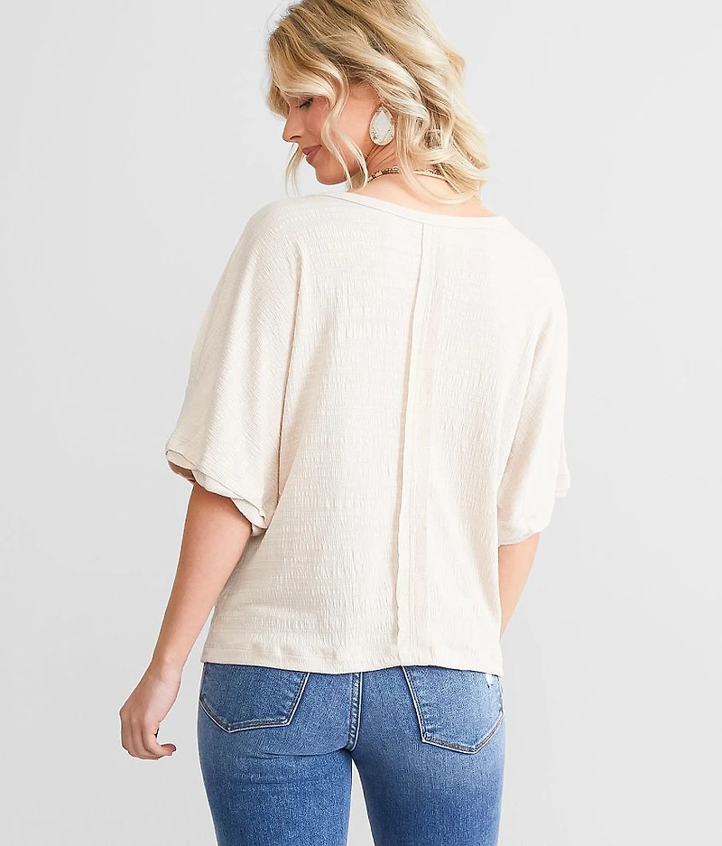 Textured Boxy Top