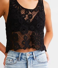 Crochet Sweater Tank Top