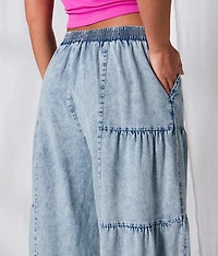 Tiered Wide Leg Pant