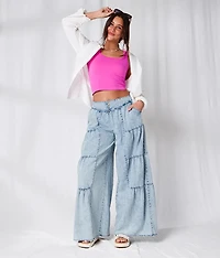 Tiered Wide Leg Pant