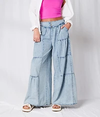 Tiered Wide Leg Pant