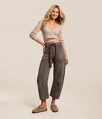 Leopard Print Barrel Stretch Pant