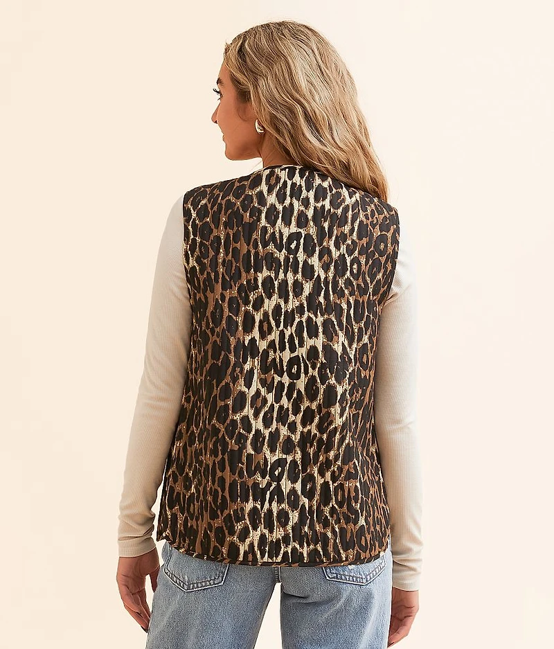 Front Tie Quilted Vest