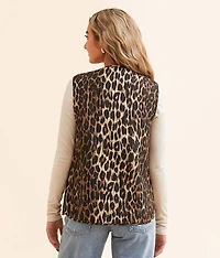 Front Tie Quilted Vest