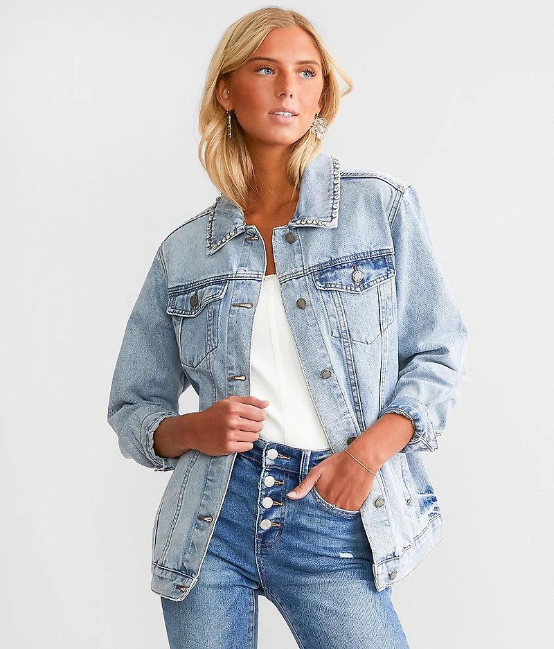 Rhinestone Denim Jacket