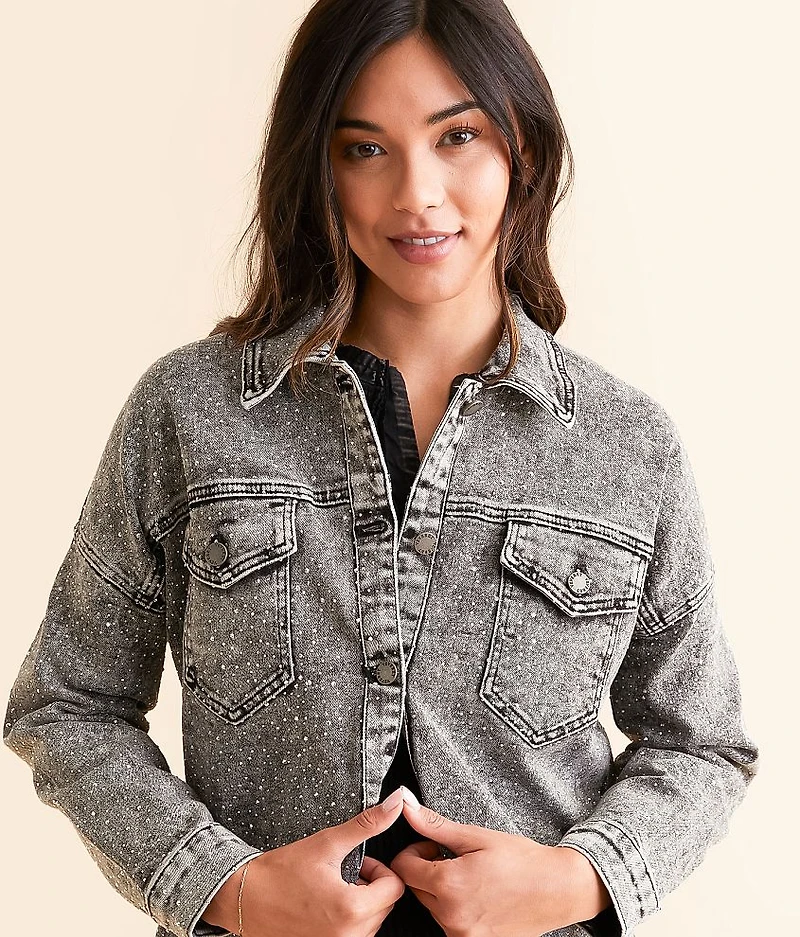 Rhinestone Denim Jacket