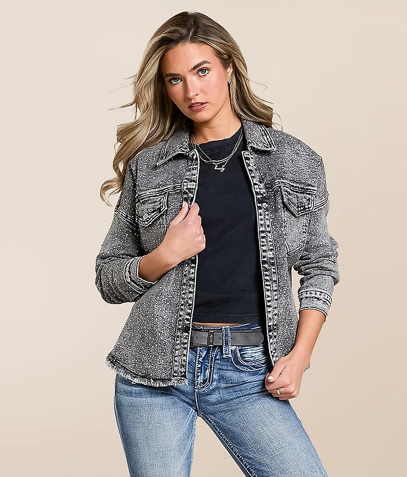 Rhinestone Denim Jacket