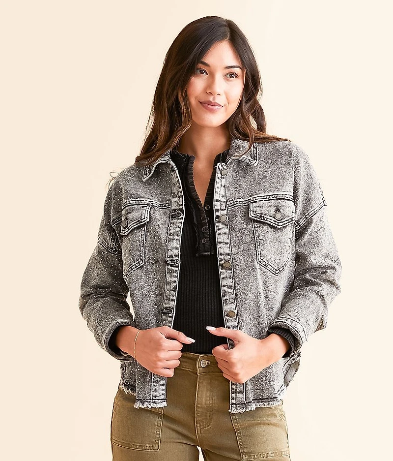 Rhinestone Denim Jacket