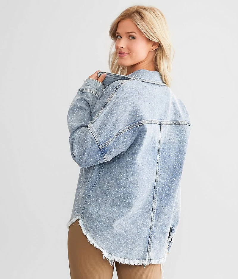 Rhinestone Denim Jacket