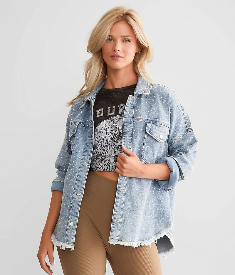Rhinestone Denim Jacket
