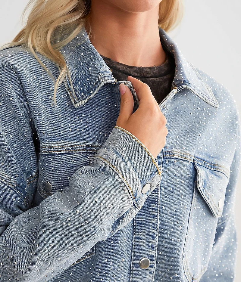 Rhinestone Denim Jacket