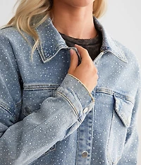 Rhinestone Denim Jacket
