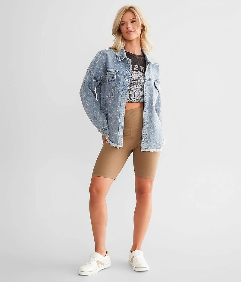 Rhinestone Denim Jacket