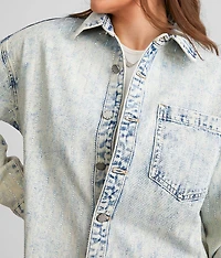 Bling Denim Shacket