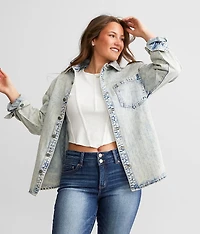 Bling Denim Shacket