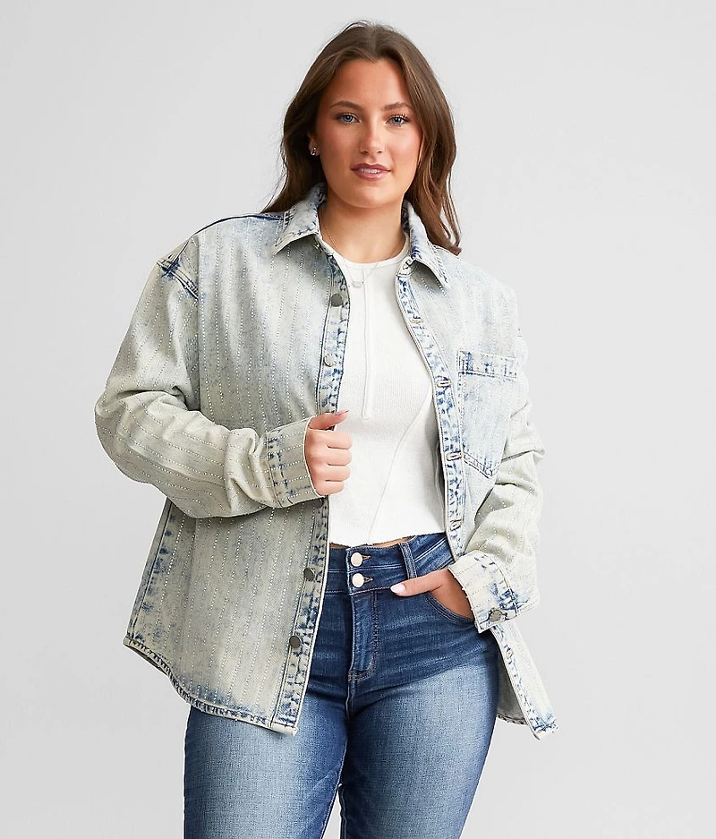 Bling Denim Shacket