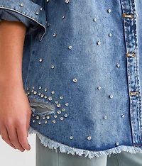 Rhinestone Denim Jacket
