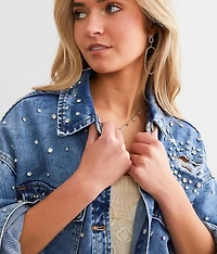 Rhinestone Denim Jacket