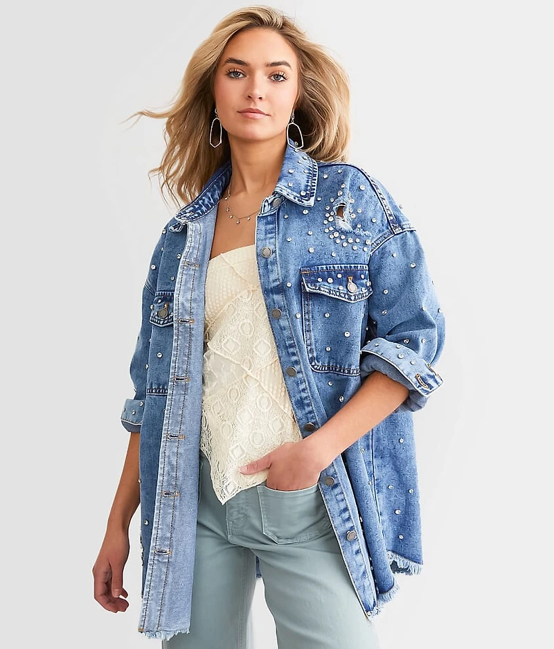 Rhinestone Denim Jacket