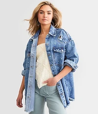 Rhinestone Denim Jacket
