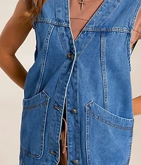 Oversized Denim Vest