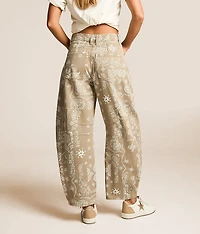 Paisley Barrel Jean