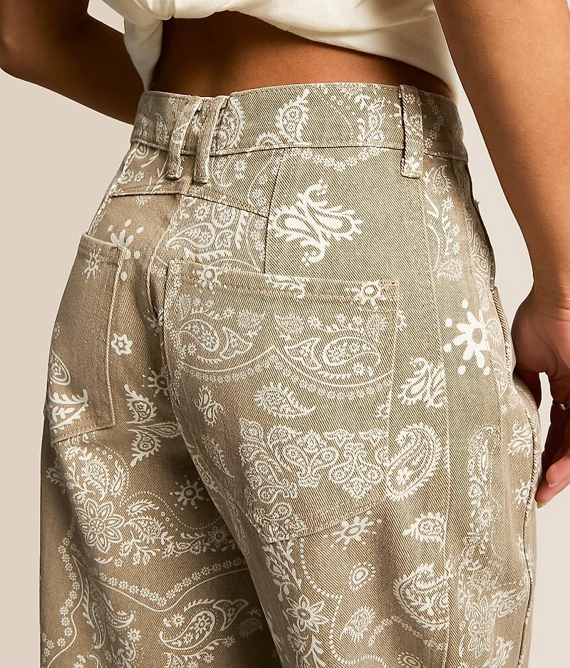 Paisley Barrel Jean