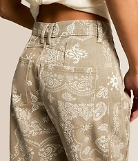 Paisley Barrel Jean