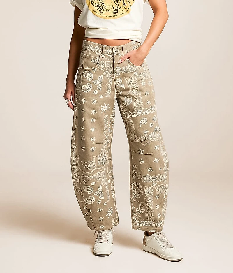 Paisley Barrel Jean