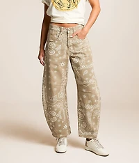 Paisley Barrel Jean