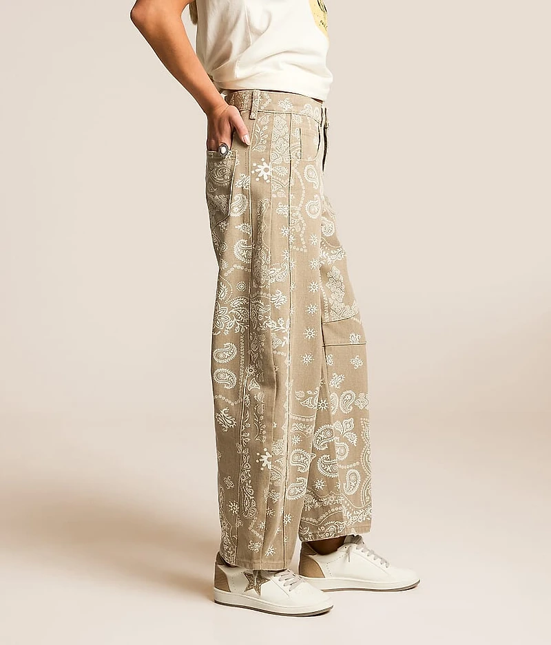 Paisley Barrel Jean