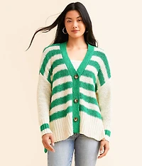 Striped Cardigan Sweater