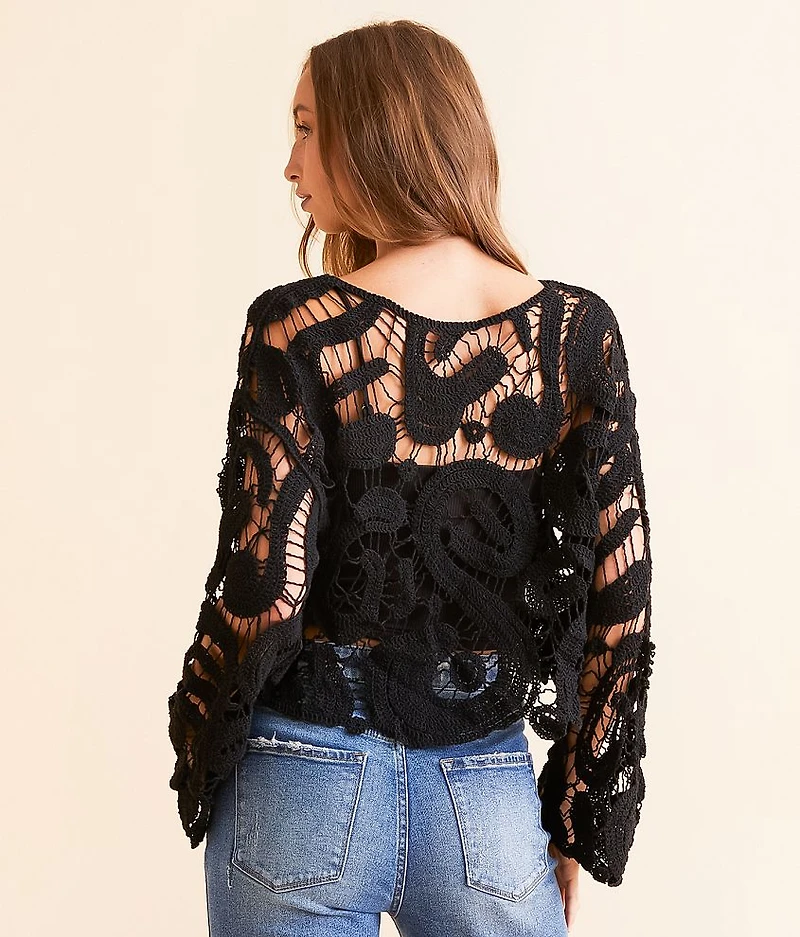 Crochet Cropped Sweater