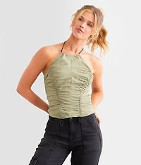 Cinched Halter Tank Top