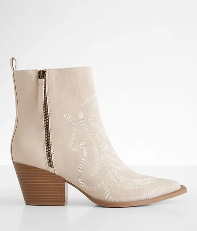 London Rag Faux Leather Western Ankle Boot