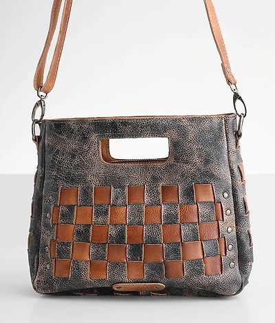 Orchid Woven Leather Purse