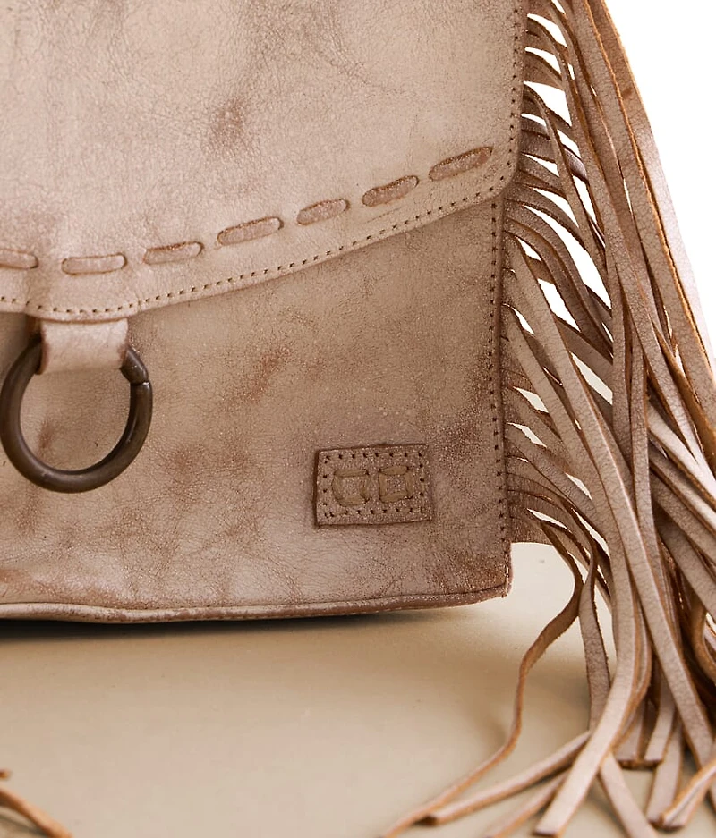 Hidden Leather Fringe Crossbody Purse