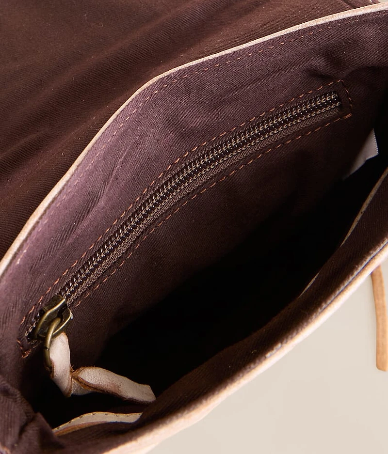 Hidden Leather Fringe Crossbody Purse