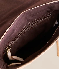 Hidden Leather Fringe Crossbody Purse